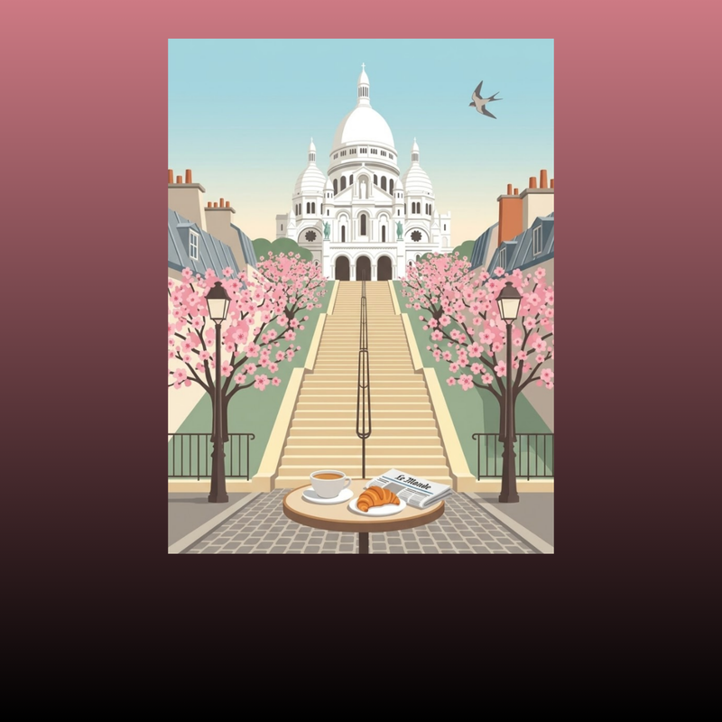 Collection d'affiches illustrées des régions et villes de France VintyArty