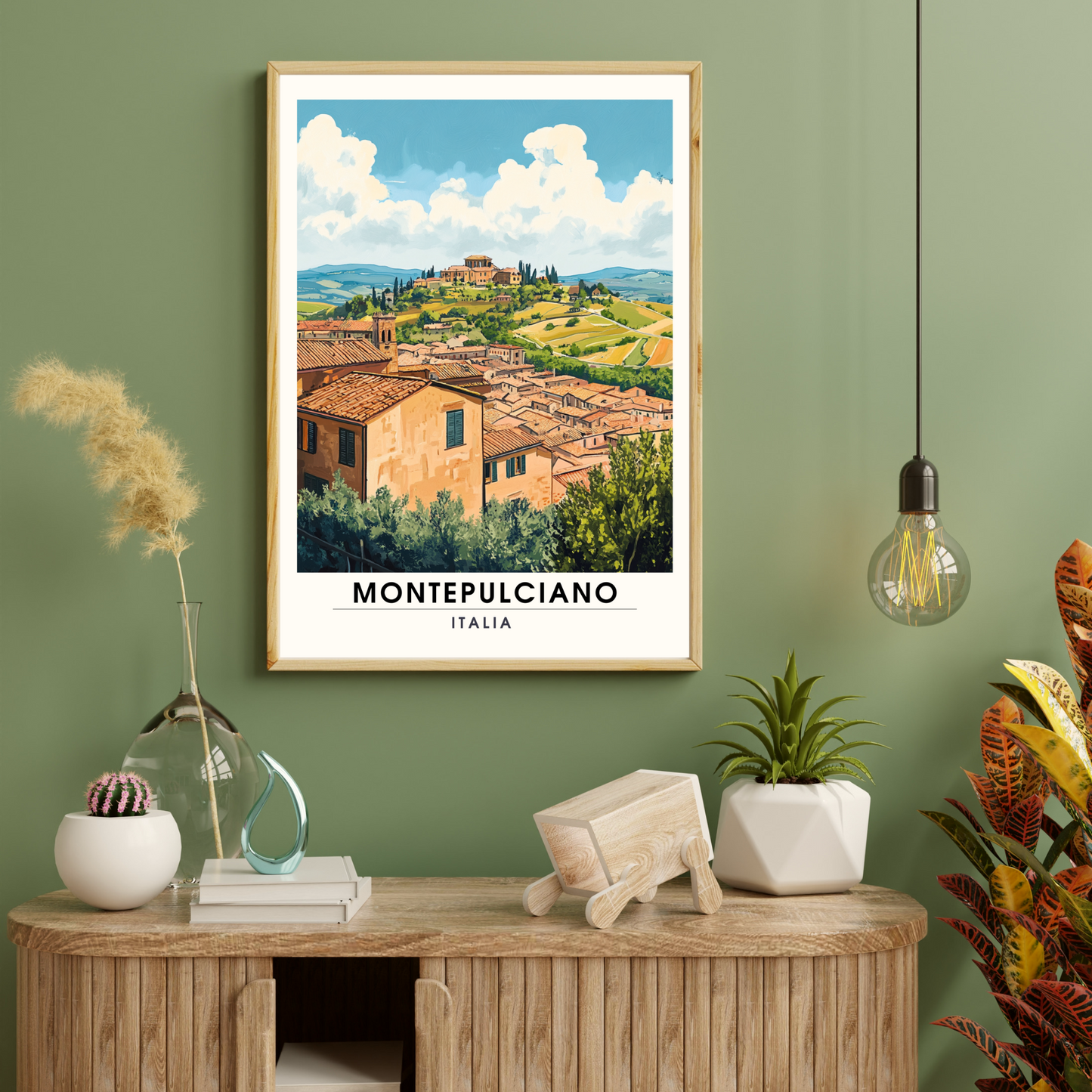 Affiche Montepulciano | Impression Montepulciano, Italie | Impression Italie (Copie)