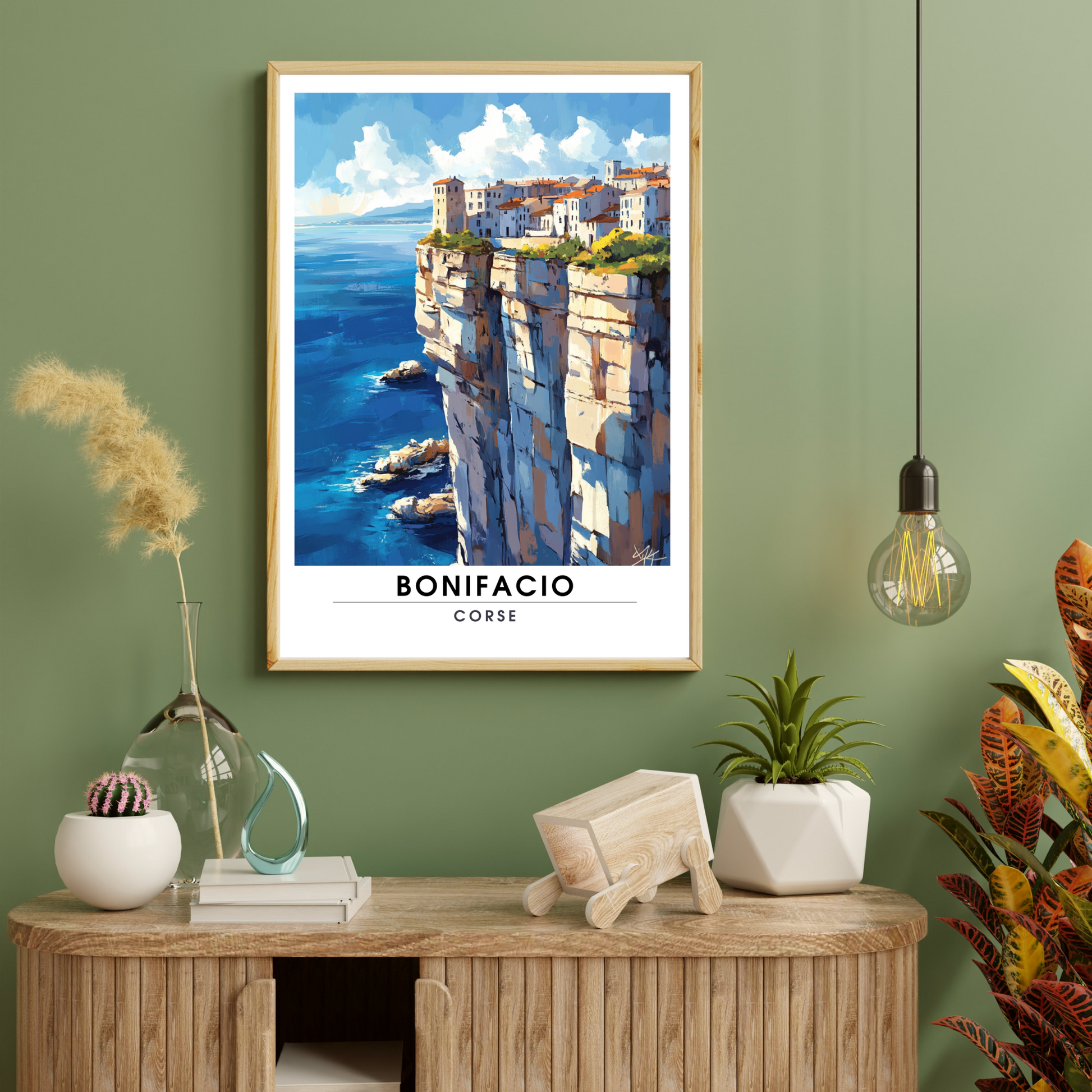 Affiche Bonifacio | Impression Corse | Affiche Corse