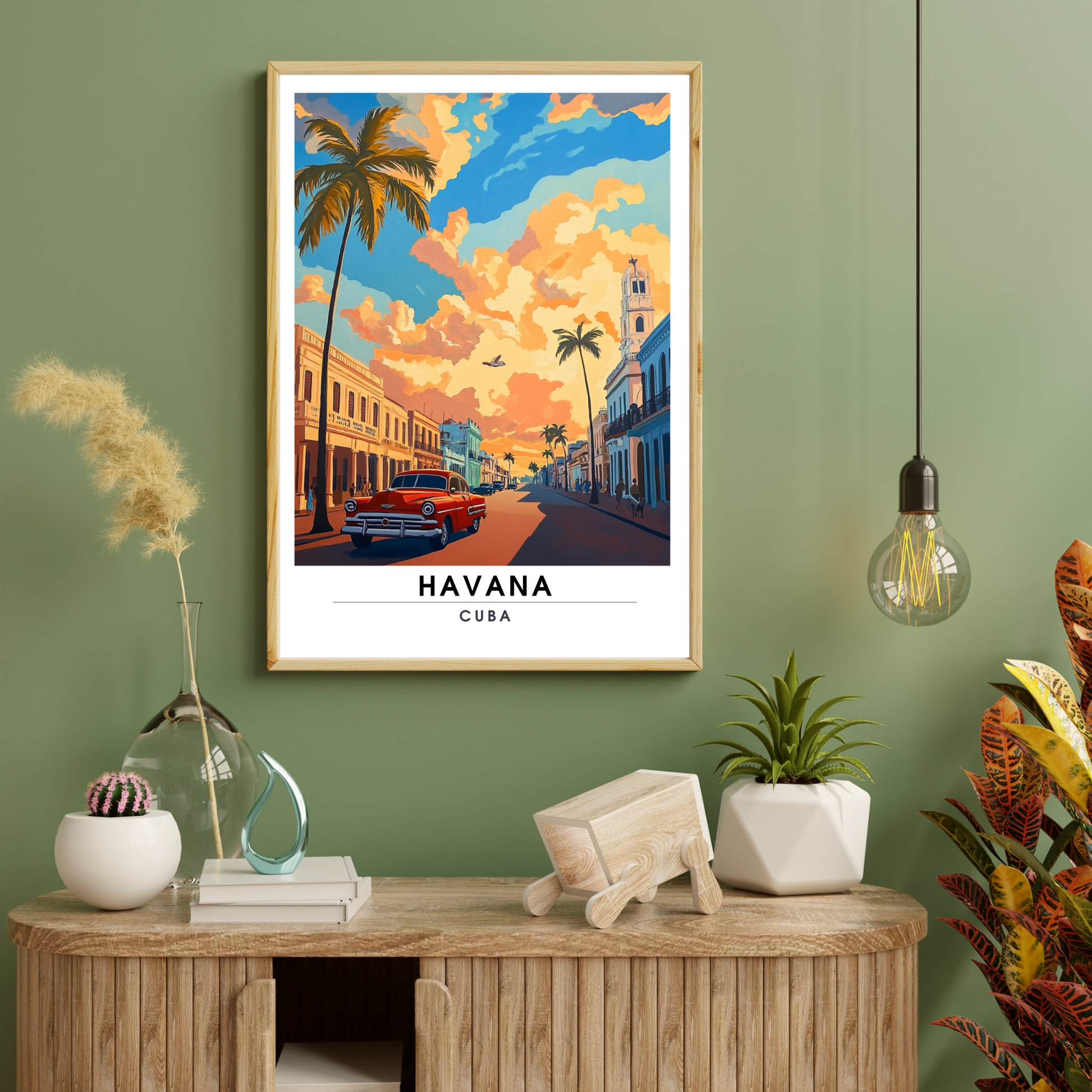 Affiche Havana | Poster de voyage Cuba | Affiche Cuba