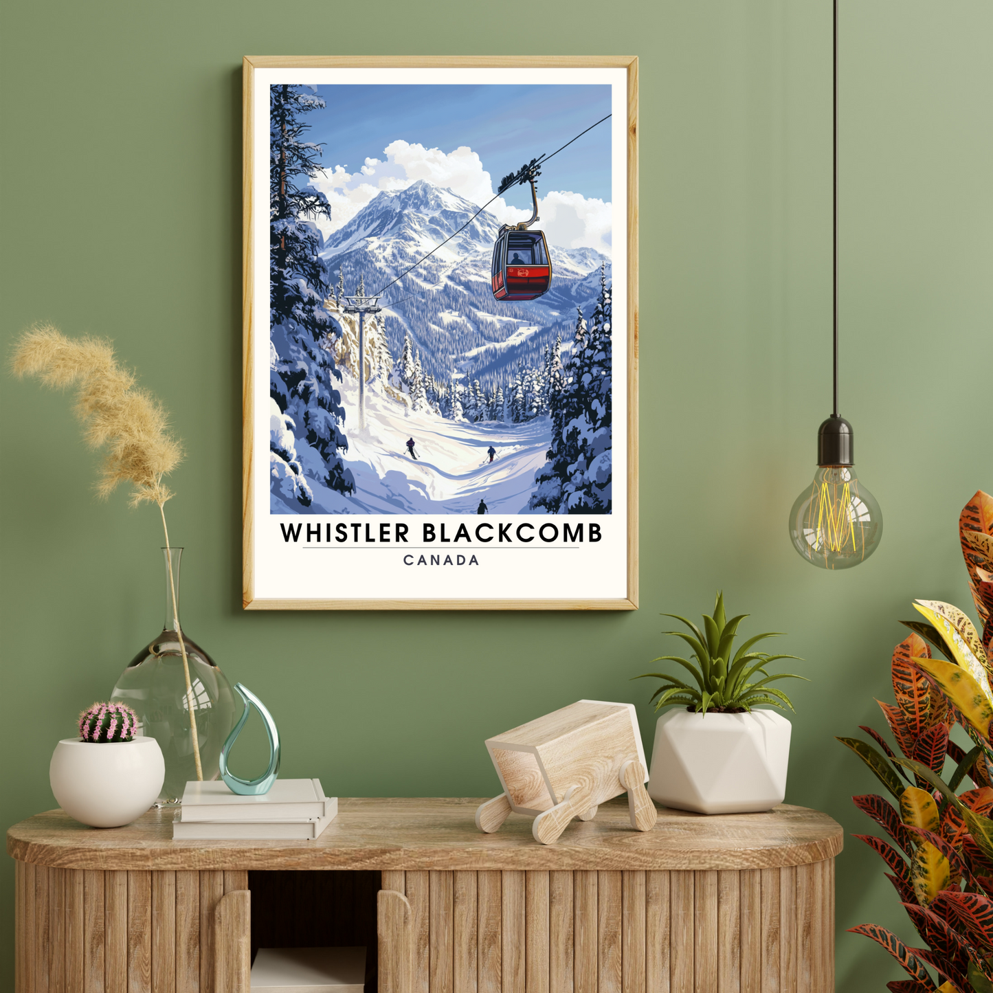 Affiche Whistler Blackcomb, Canada | Poster Whistler Blackcomb | Affiche Ski