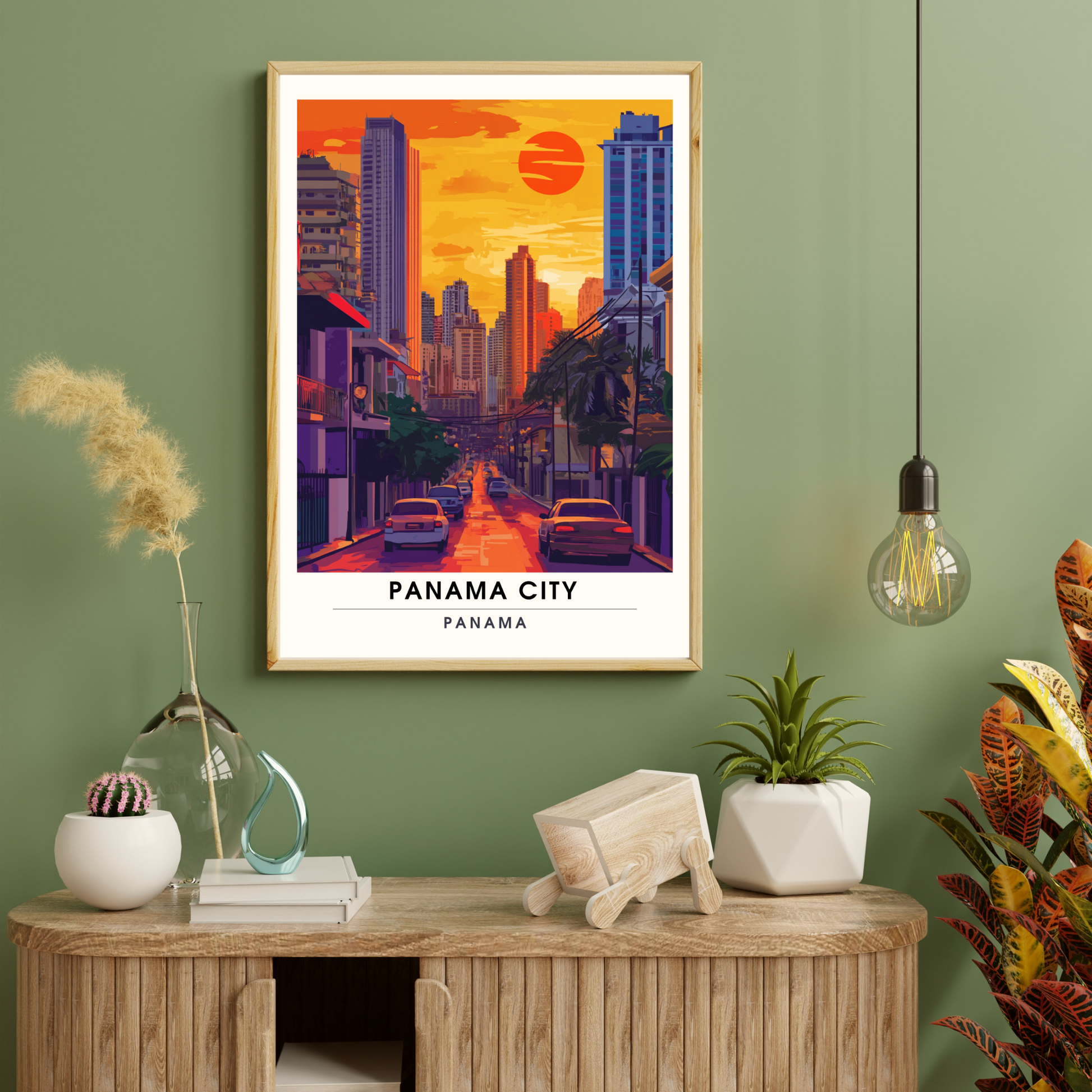 Affiche Ville de Panama | Poster de voyage Panama | Affiche Panama