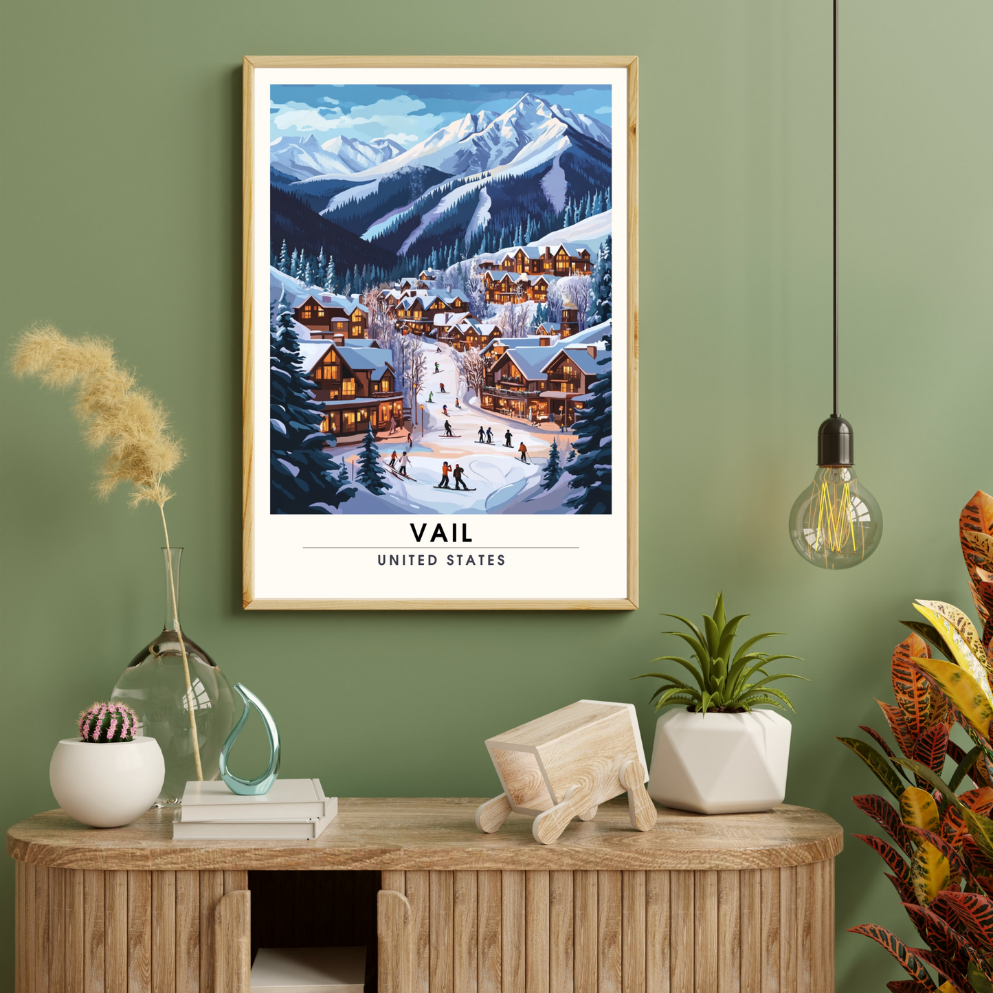 Affiche Vail, USA | Poster Vail | Affiche Ski | Colorado