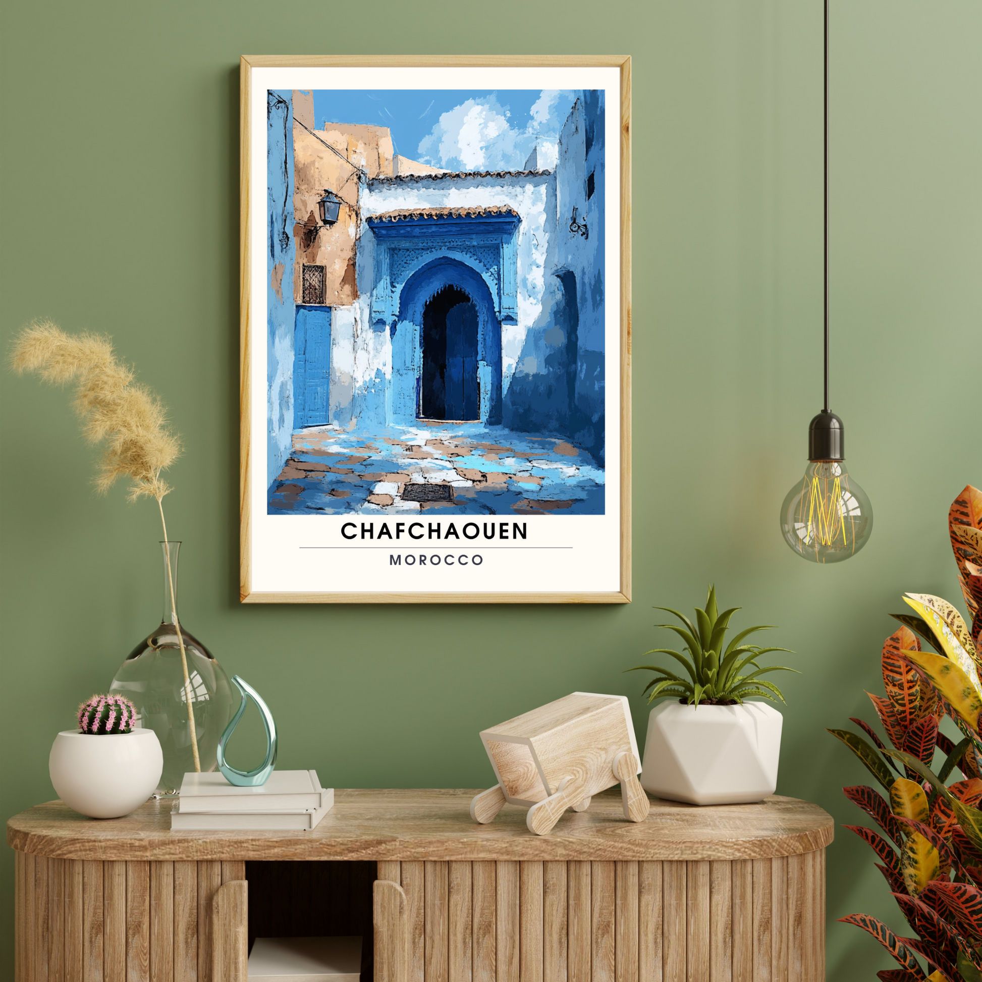 Affiche Chefchaouen | Impression Maroc | Affiche Maroc