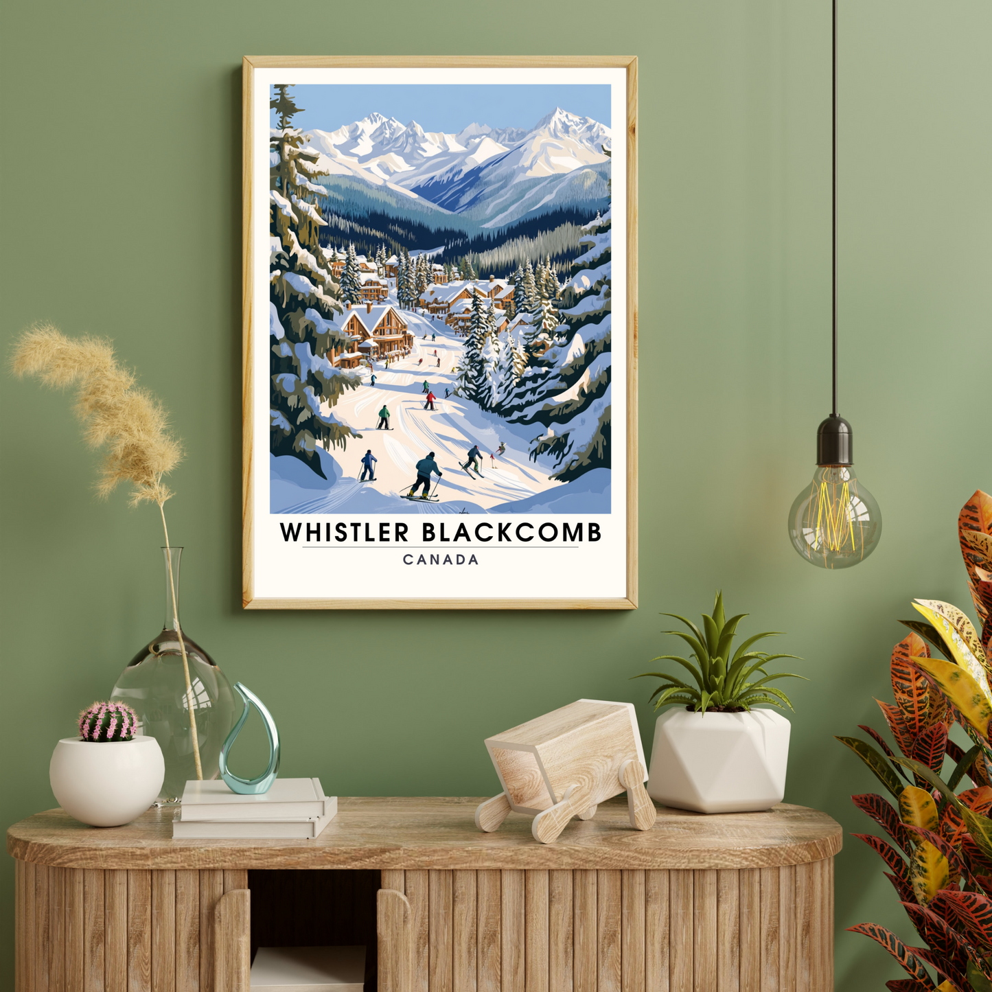 Affiche Whistler Blackcomb, Canada | impression de voyage Whistler Blackcomb | Affiche Ski