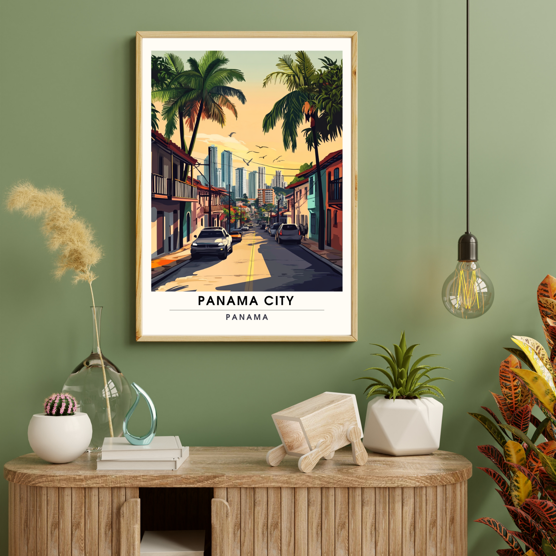 Affiche Ville de Panama | Impression de voyage Panama | Affiche Panama