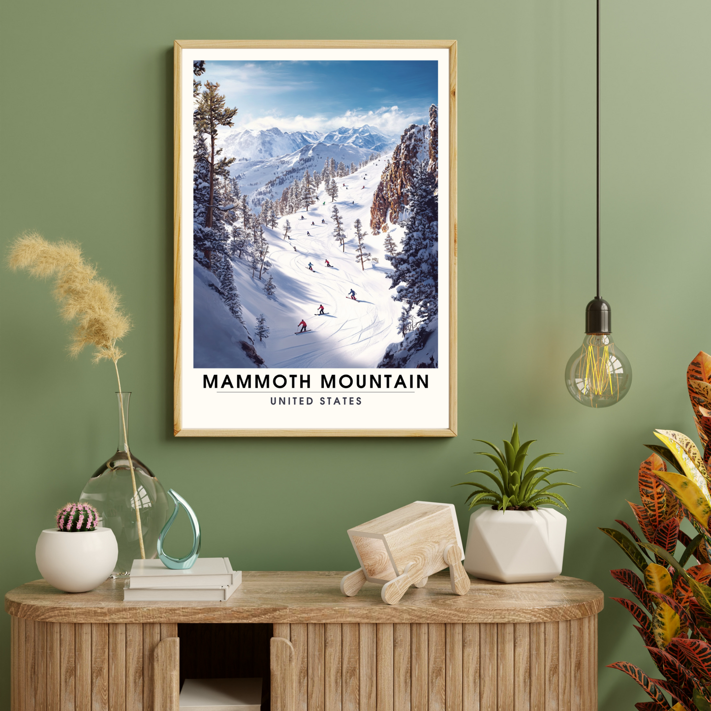 Affiche Mammoth Mountain, USA | poster Mammoth Mountain | Affiche Ski | Sierra Nevada (Copie)
