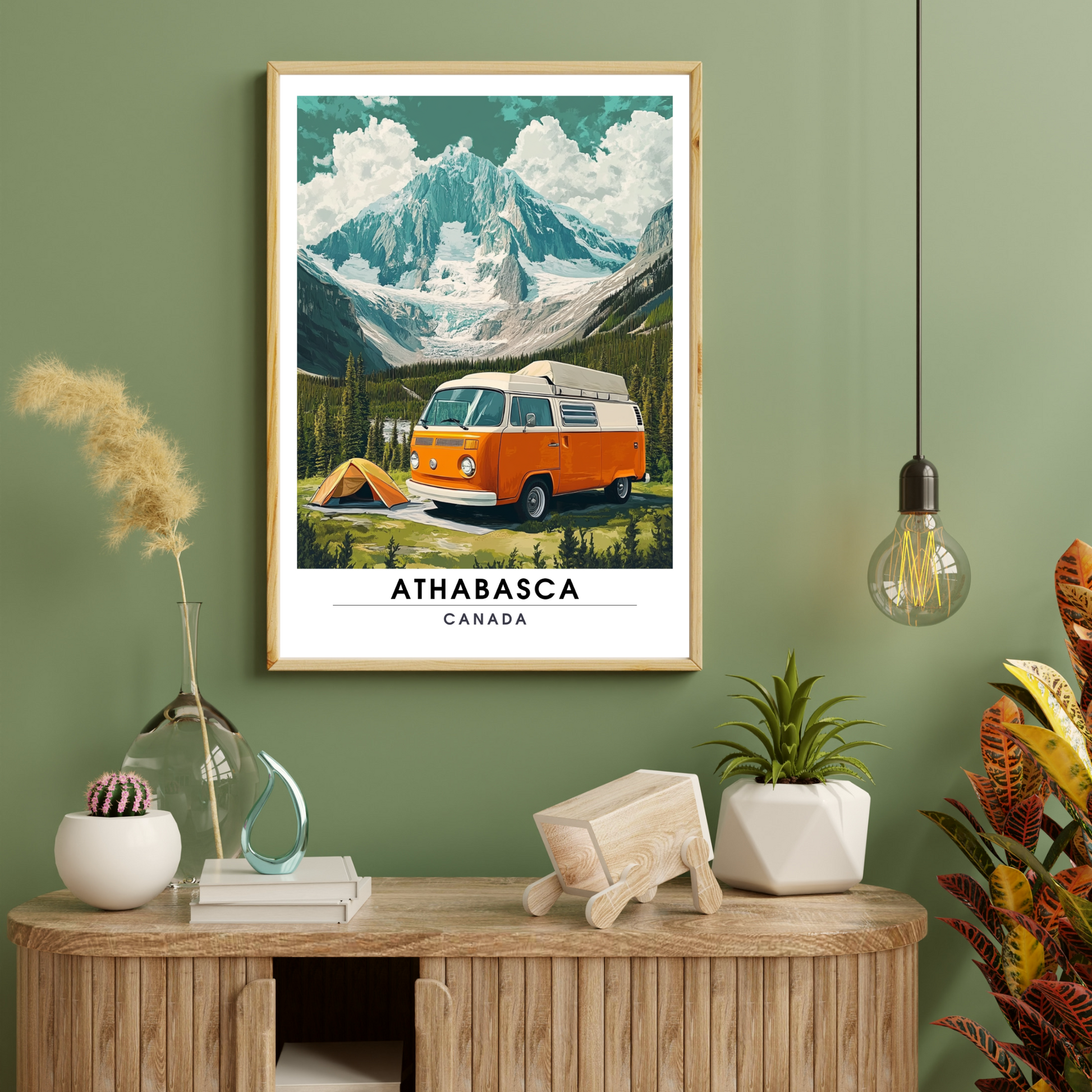 Affiche Glacier du athabasca | Poster de voyage Canada | Affiche Canada