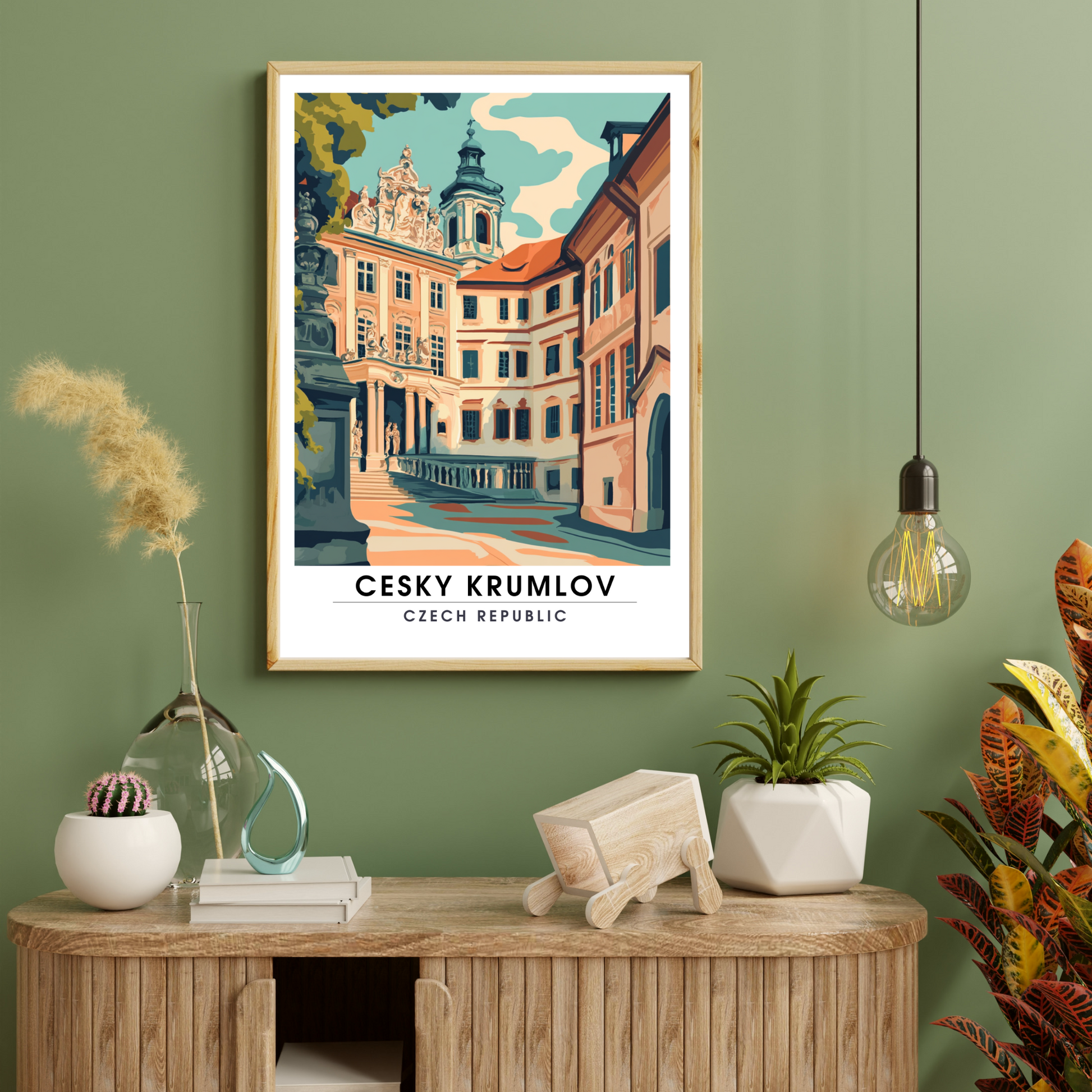 Affiche Český Krumlov | Poster Murale République tchèque | Affiche République tchèque