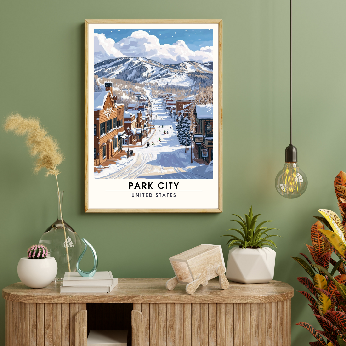 Affiche Park City, USA | impression Park City | Affiche Ski | Utah