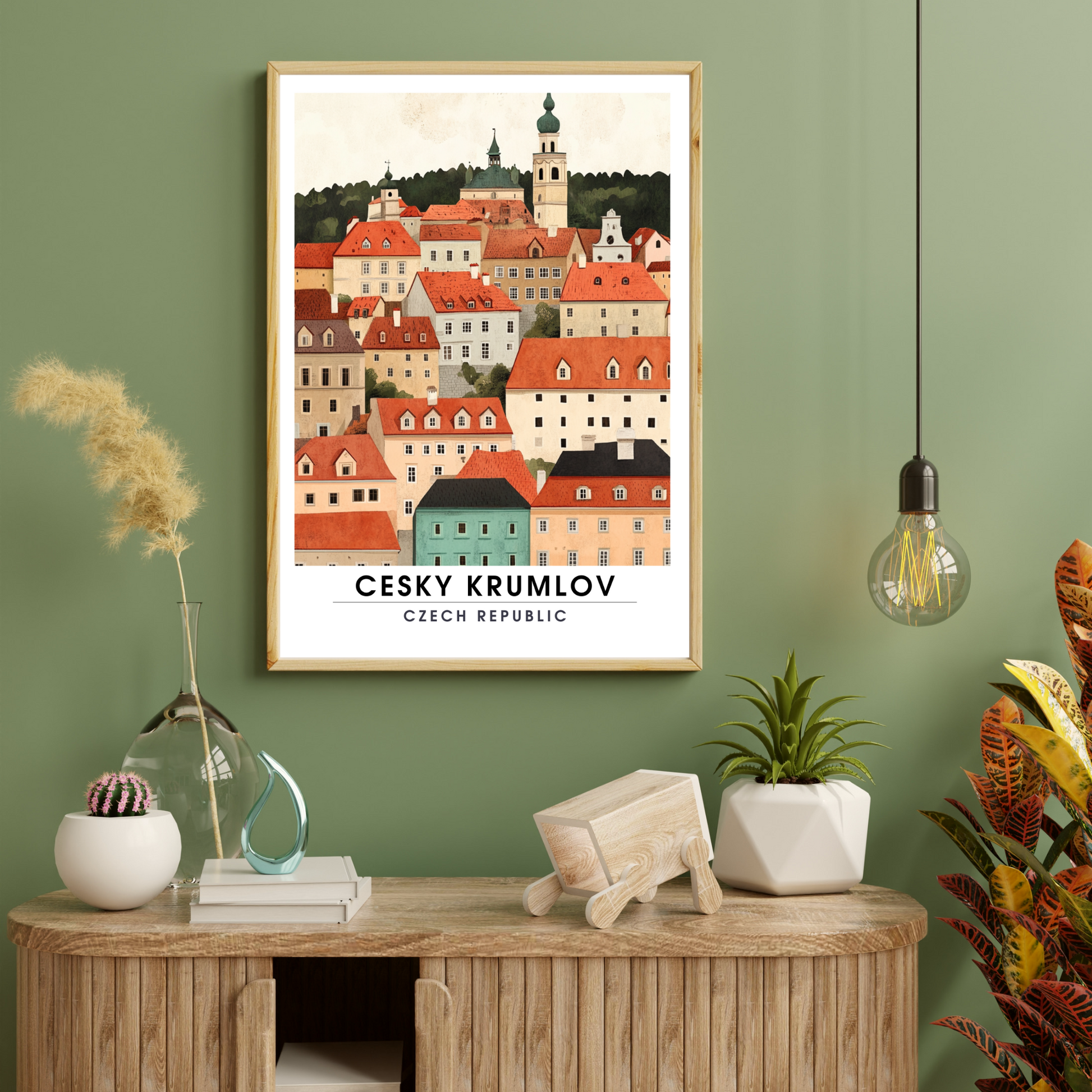 Affiche Český Krumlov | Impression de République tchèque | Affiche République tchèque