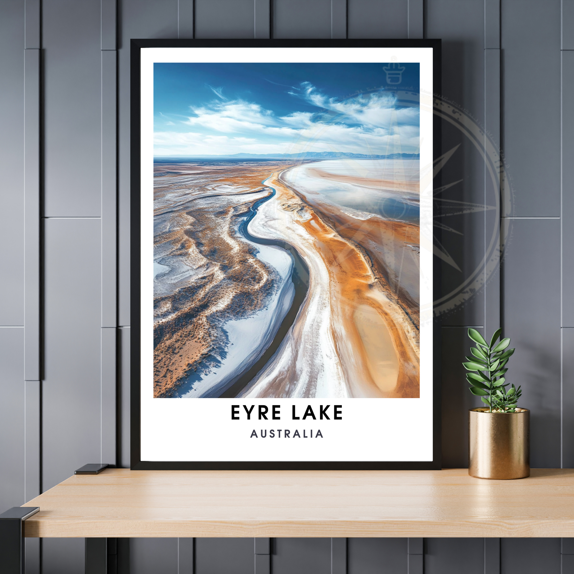 Affiche lac Eyre | Impression Australie | Affiche Lac