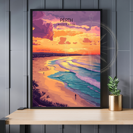 Affiche Perth | Poster Australie | Affiche Australie