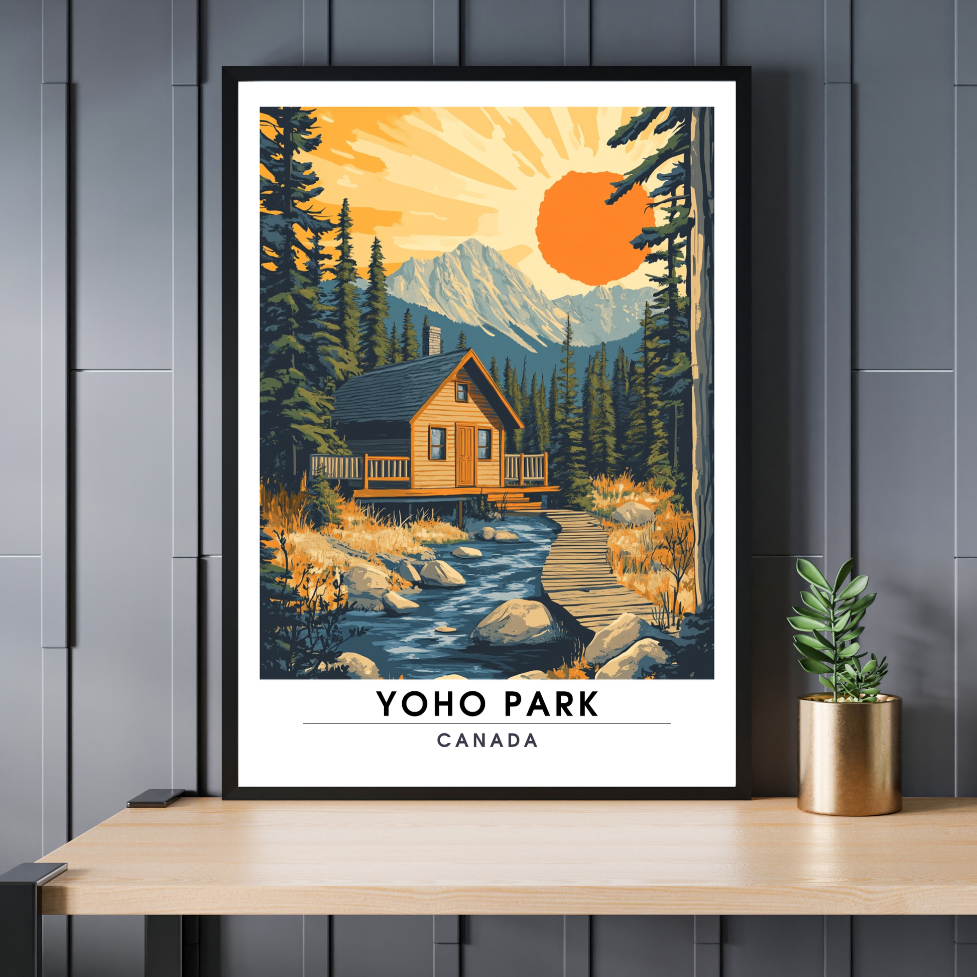 Affiche Parc national de Yoho | Poster Canada | Affiche Canada