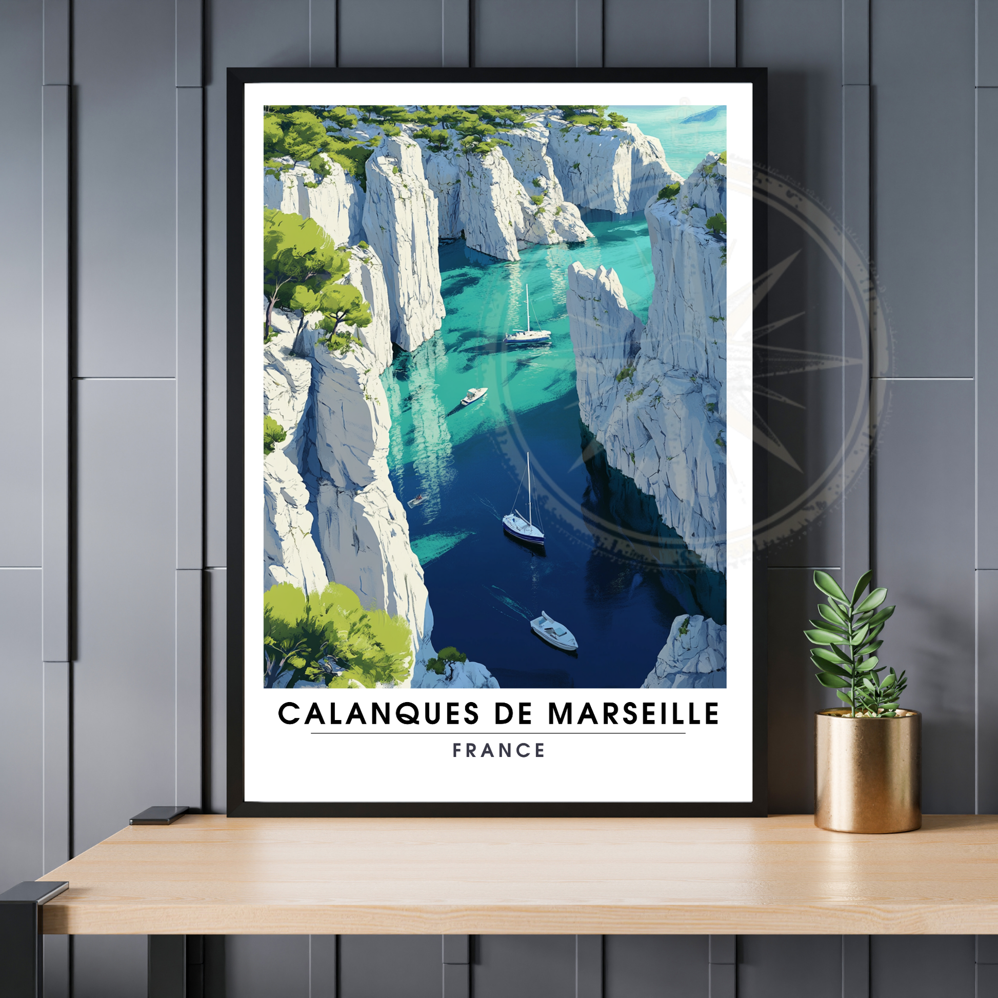 Affiche Calanques de Marseille | Impression france | france