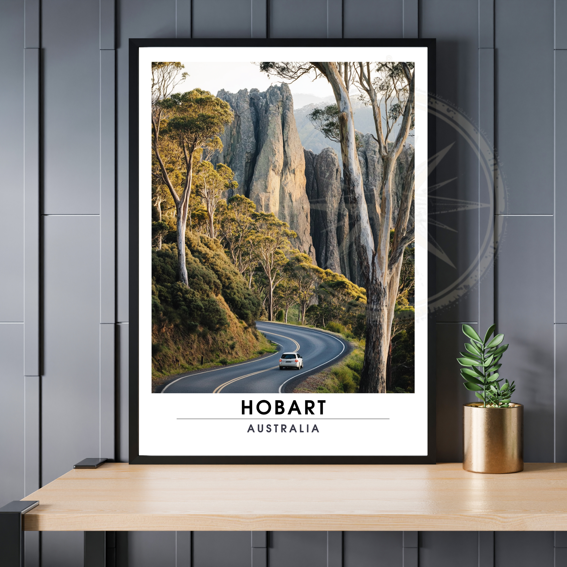 Affiche Hobart | Poster de voyage Australie | Affiche Australie