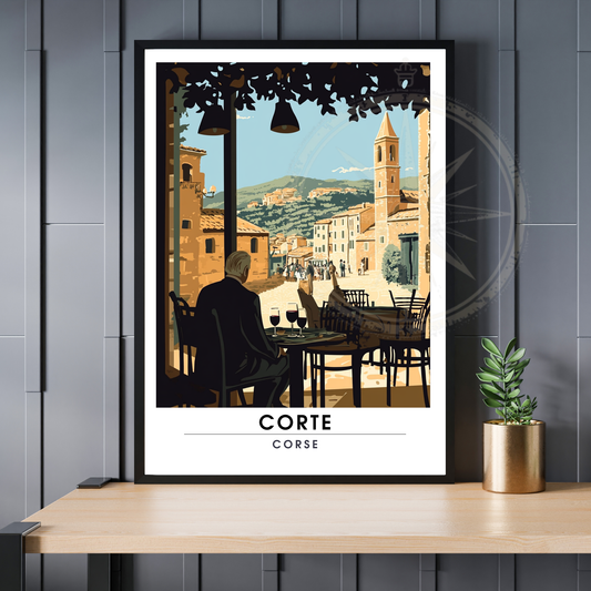 Affiche Corte | Poster Corse | Affiche Corse