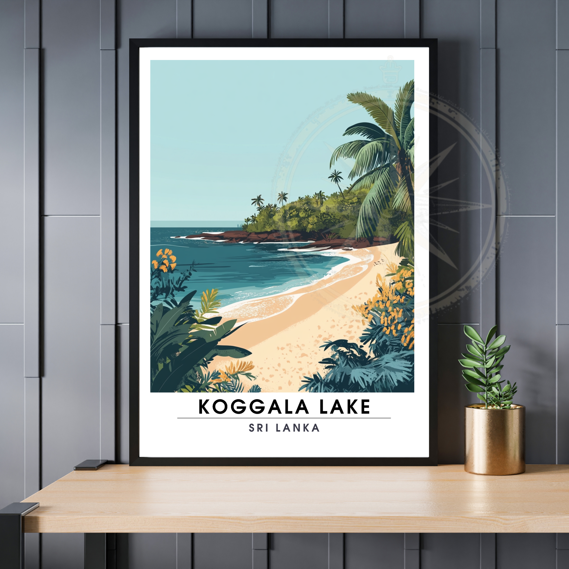 Affiche Lac Koggala | Impressions de voyage Sri Lanka | Affiche Lac