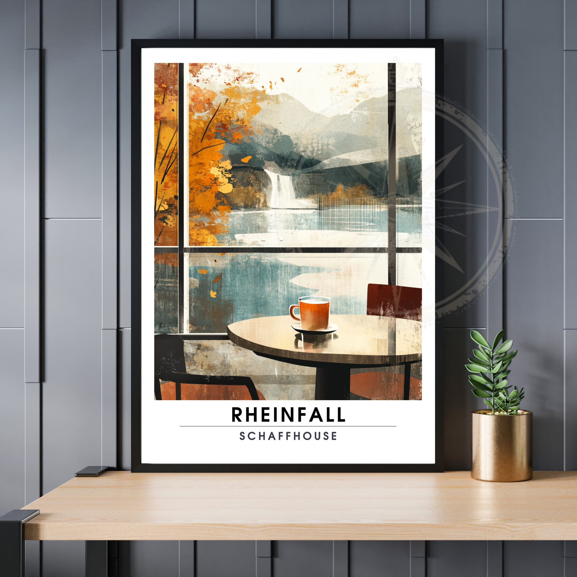 Affiche Chutes du Rhin | Impression Suisse | Affiche Suisse
