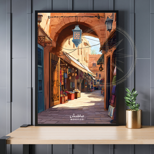 Affiche Marrakech | Impression Murale Maroc | Affiche Maroc