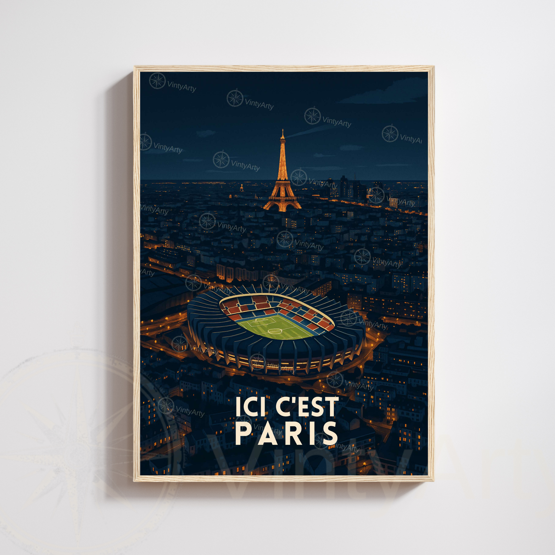 Affiche Paris | Poster de voyage Tour Eiffel | Affiche France