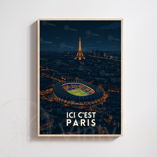 Affiche Paris | Poster de voyage Tour Eiffel | Affiche France