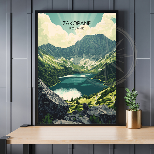 Affiche Zakopane | Impression Pologne | Affiche Pologne