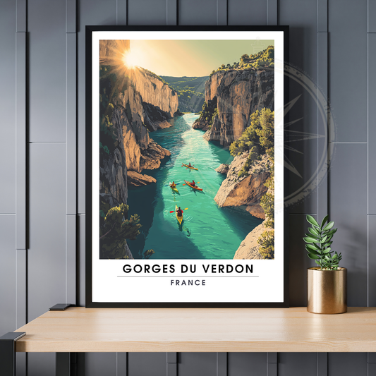 Affiche Gorges du Verdon | Impression France  |  Affiche France