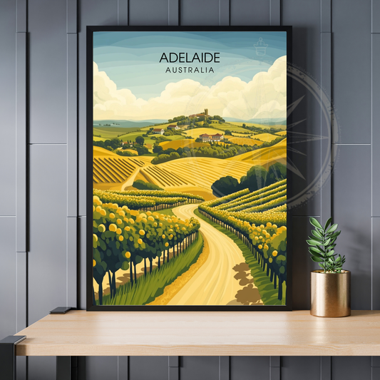 Affiche Adélaïde | Impression Australie | Affiche Australie