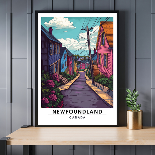 Affiche Terre Neuve | Poster Canada | Affiche Canada