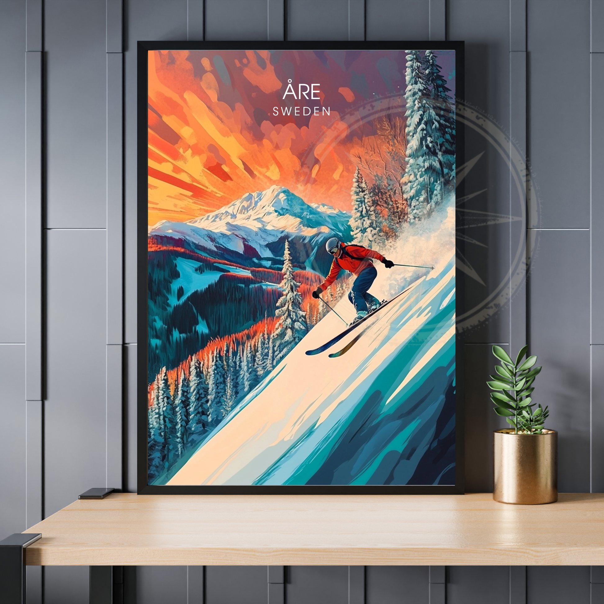 Affiche Åre | Impression Suède | Affiche Suède