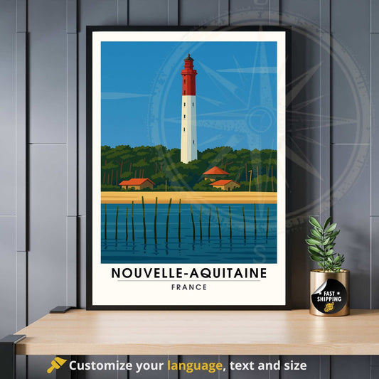 Affiche Nouvelle Aquitaine | Cap Ferret | Affiche France