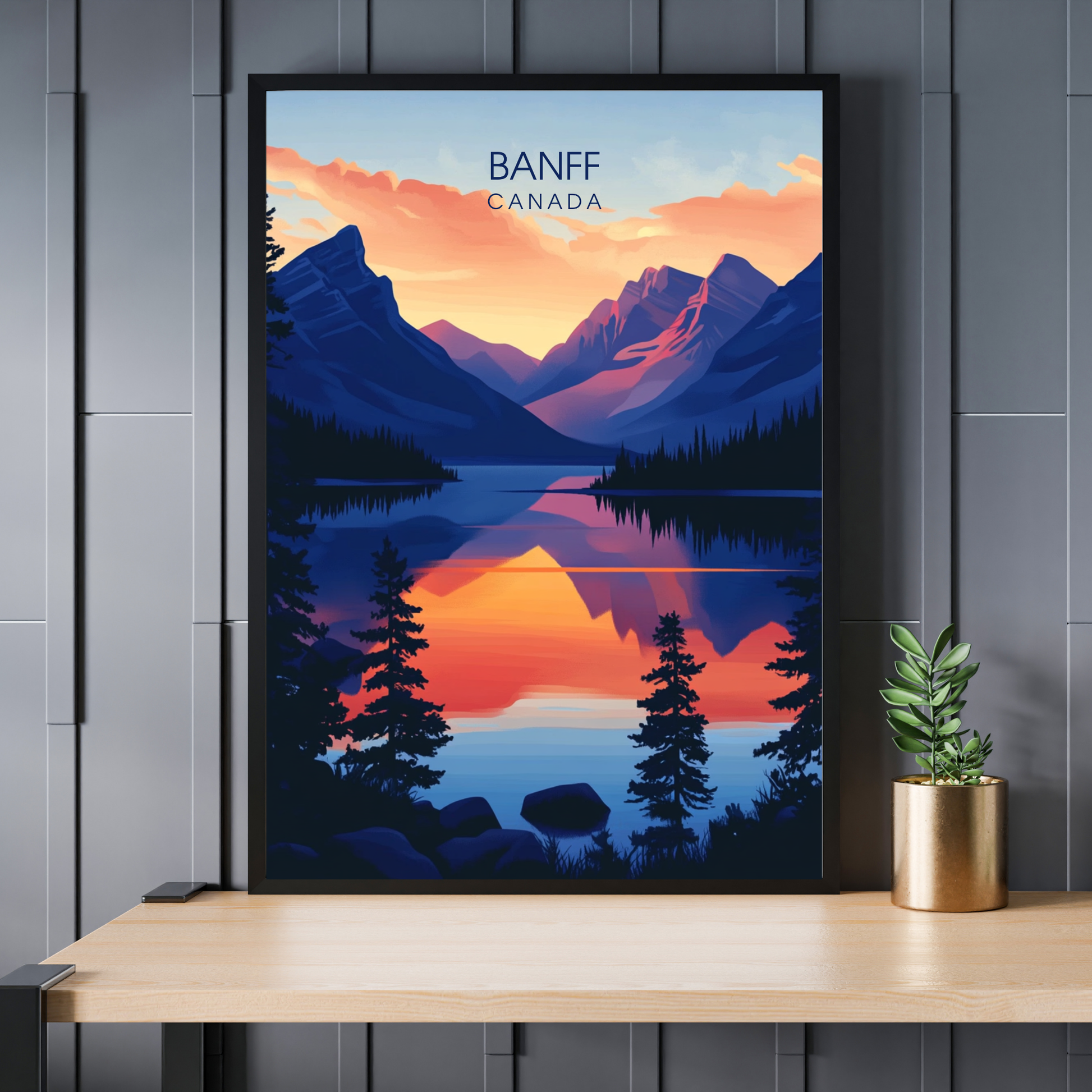 Affiche Parc national de Banff | Poster Murale Canada | Affiche Canada