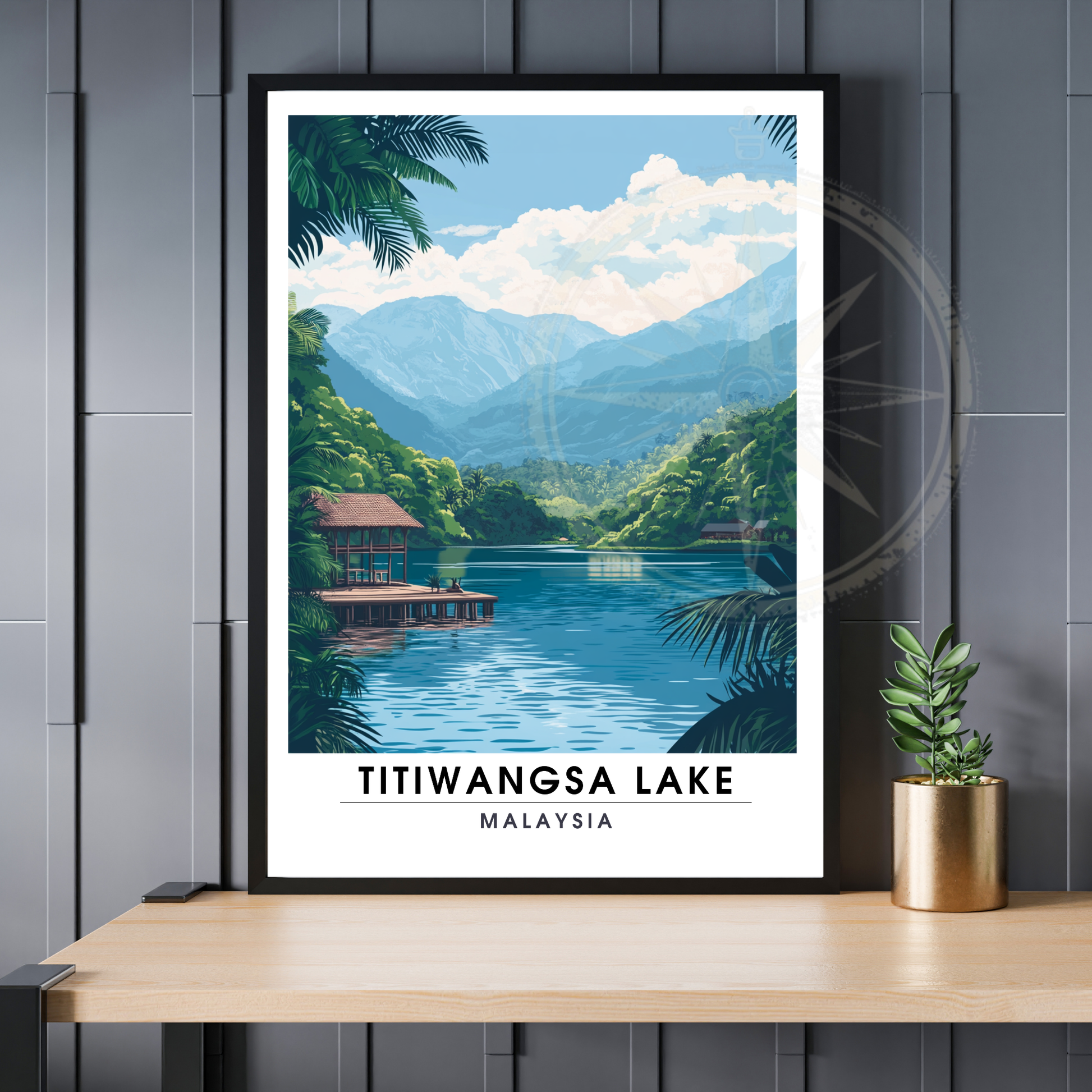 Affiche Titiwangsa lake | Impression Malaysia | Affiche Lake