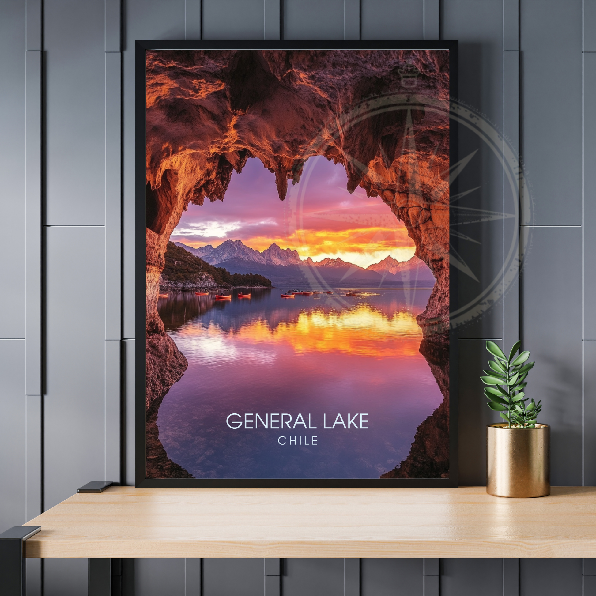 Affiche Lac Général | Impression Chili | Affiche Lac