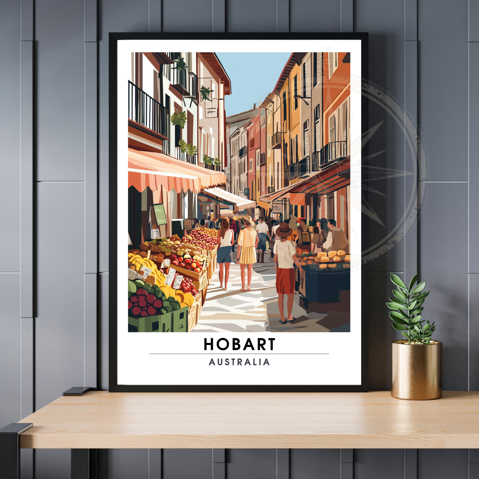 Affiche Hobart | Impression Australie | Affiche Australie