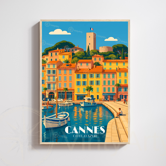 Affiche Cannes | Poster Côte d’Azur | Affiche France