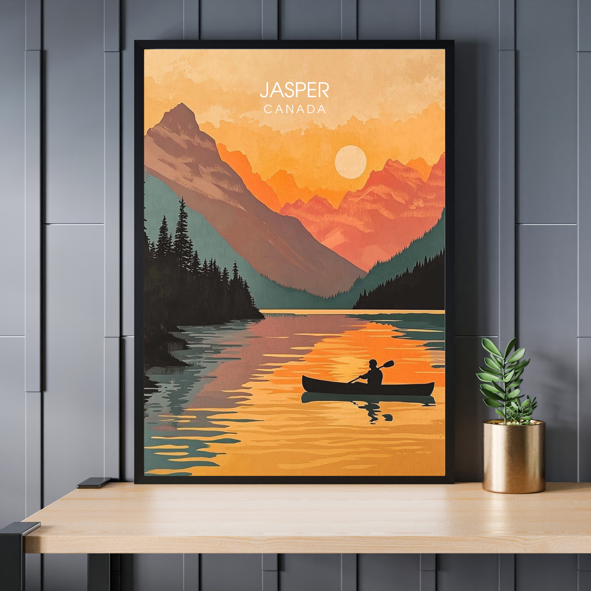 Affiche Parc national de jasper | Poster Canada | Affiche Canada