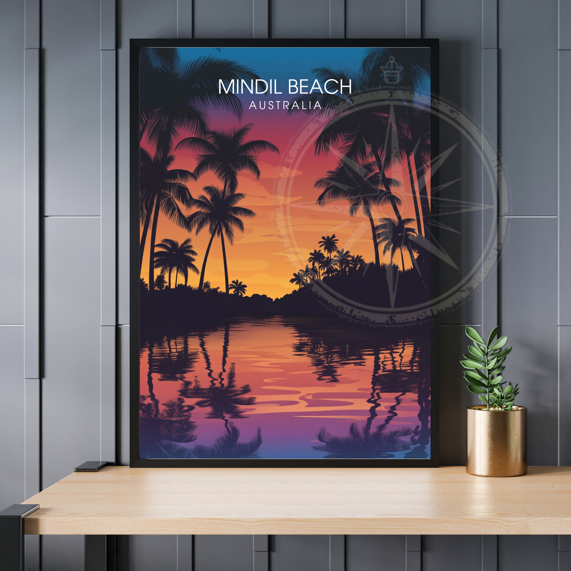 Affiche Plage de Mindil | Poster Australie | Affiche Australie