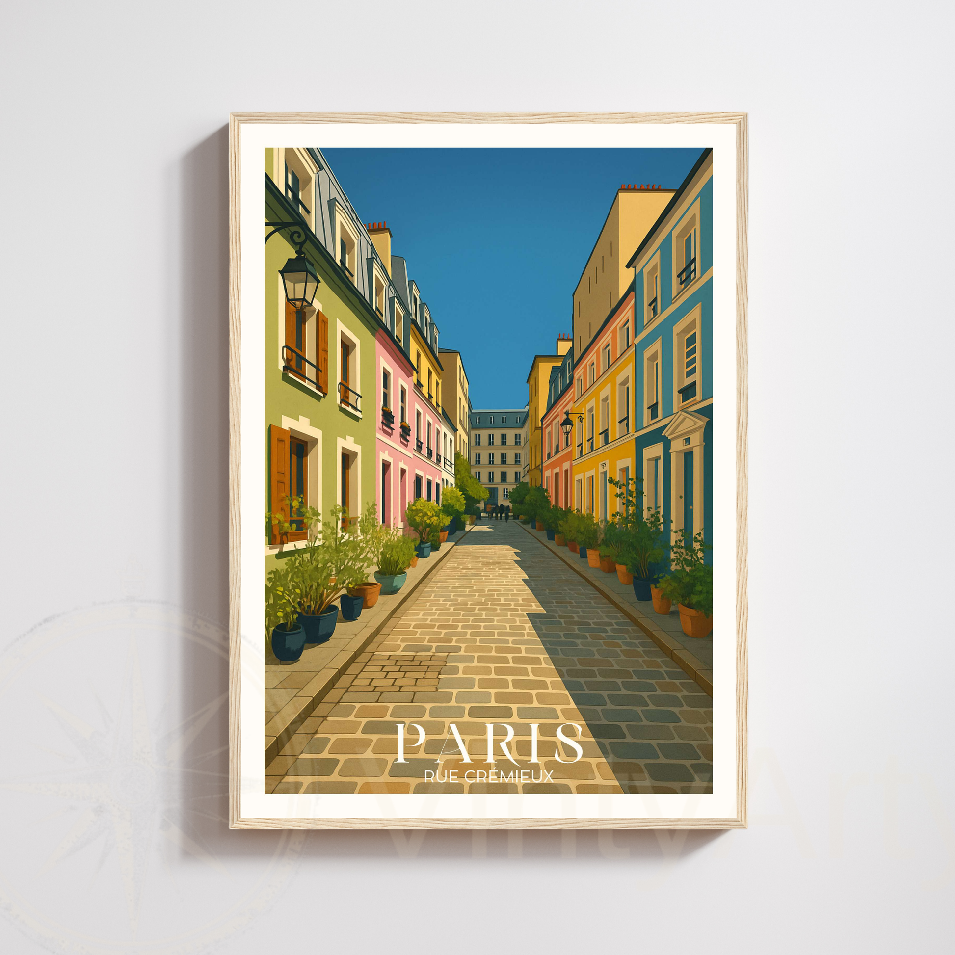 Affiche Paris | Impression Rue Crémieux | Affiche France
