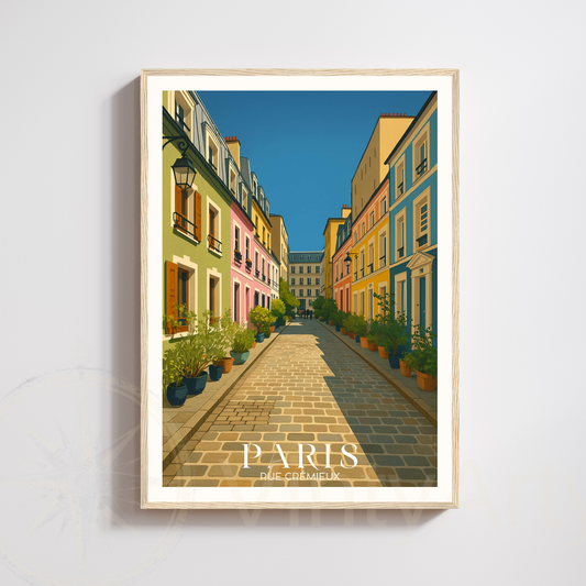 Affiche Paris | Impression Rue Crémieux | Affiche France