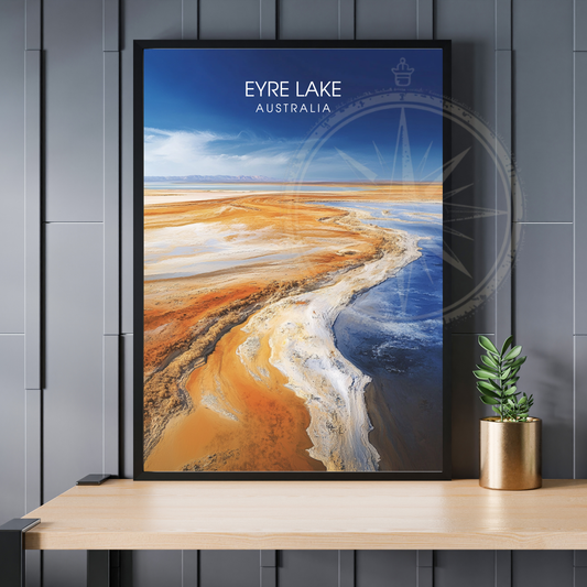 Affiche lac Eyre | Poster Australie | Affiche Lac