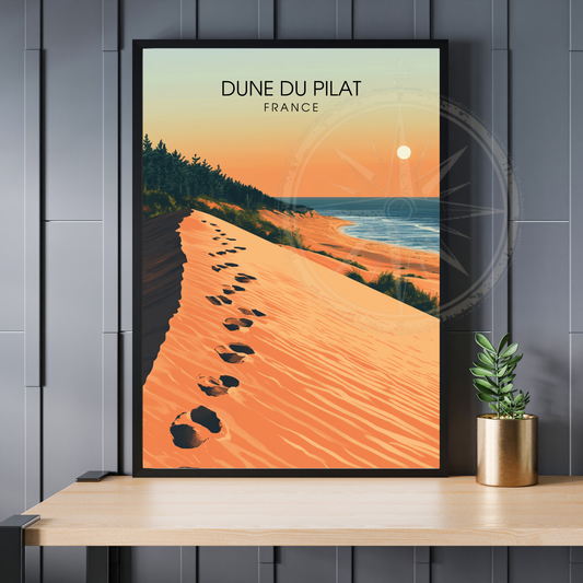 Affiche Dune du Pilat | Impression Dune du Pilat |  Affiche France