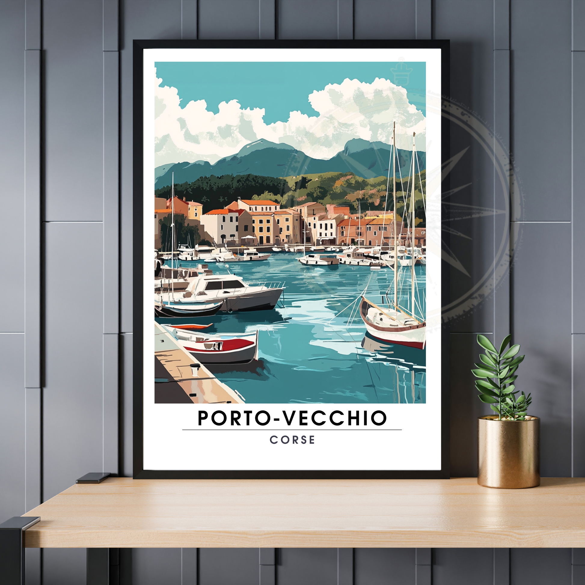 Affiche Porto Vecchio | Impression Corse | Affiche Corse