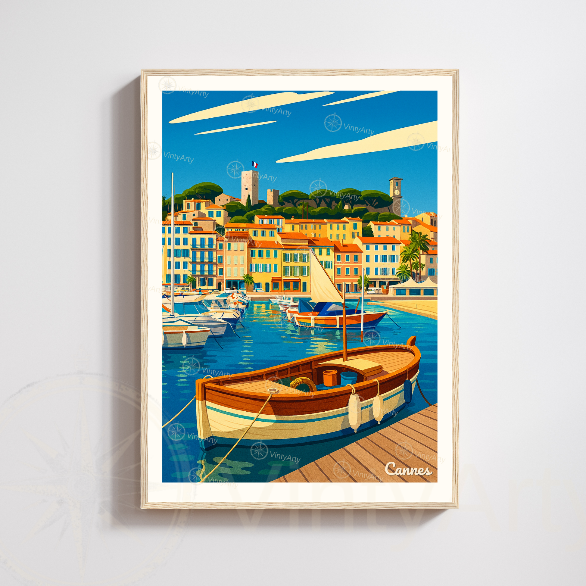 Affiche Cannes | Impression Côte d’Azur | Affiche France