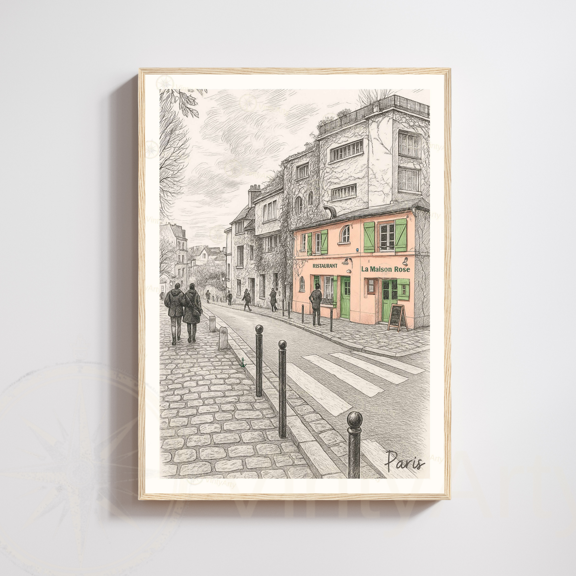 Affiche Paris | Impression déco Montmartre - Sacré Cœur | Affiche France