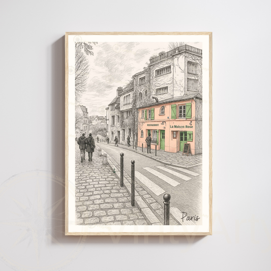 Affiche Paris | Impression déco Montmartre - Sacré Cœur | Affiche France