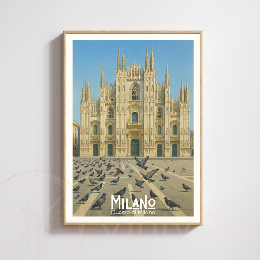 Affiche Milan | Poster Cathédrale de Milan | Affiche Milan