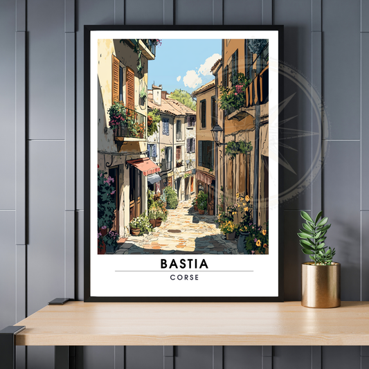 Affiche Bastia | Impression Corse | Affiche Corse