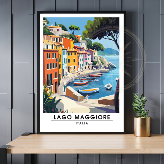 Affiche Lac Majeur | Impression Italie | Affiche Lac